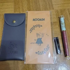 Moomin Fountain Pen Case Letter Paper 3 Set Liniere Magazine Appendix Japan