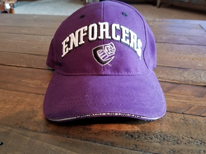 Chicago Enforcers XFL Purple Adjustable Cap.