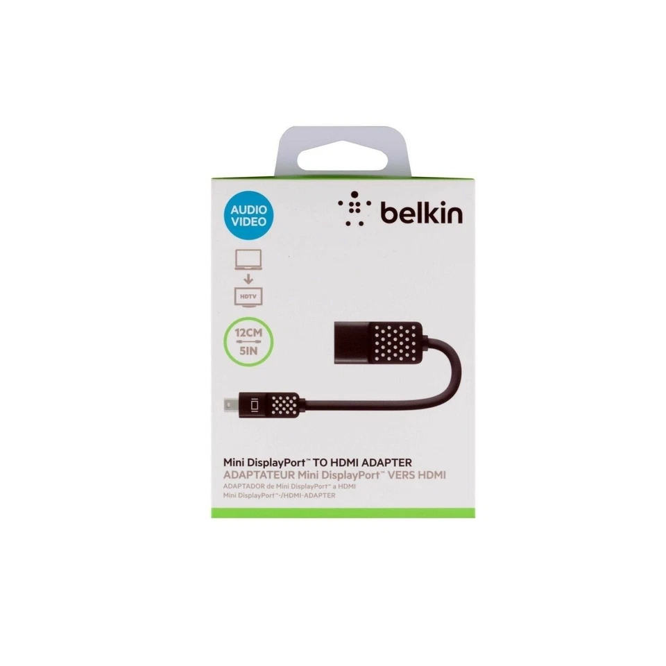 Belkin Mini Displayport to Hdmi Adapter Display Port Cable 4K Macbook  F2CD079BT - Image 2 of 2