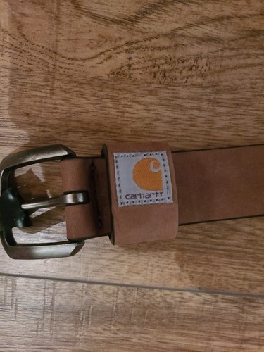 CARHARTT WOMEN'S SADDEL LEATHER BROWN BELT W/BUCKLE sz S, new - Picture 4 of 4