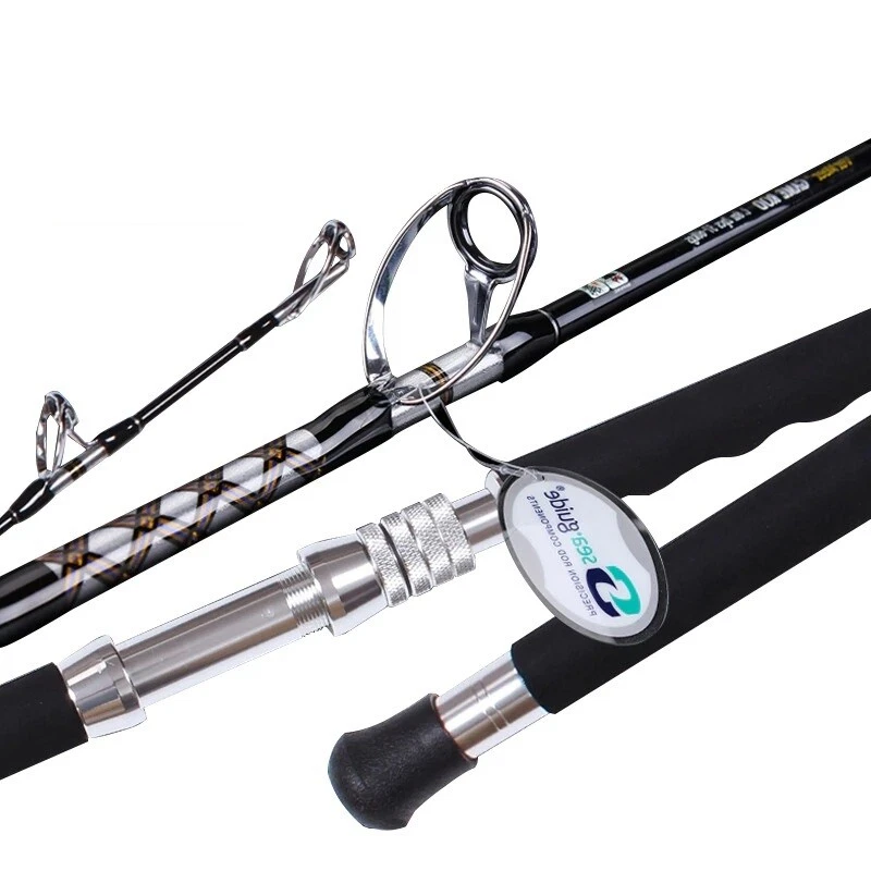 Big Game Spinning Boat Fishing Rod Pole 37-60 Kg Power High Carbon Super  Hard S