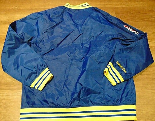 MITCHELL & NESS NBA HWC GOLDEN STATE WARRIORS NYLON JACKET SIZE L $110.00 - Picture 3 of 3