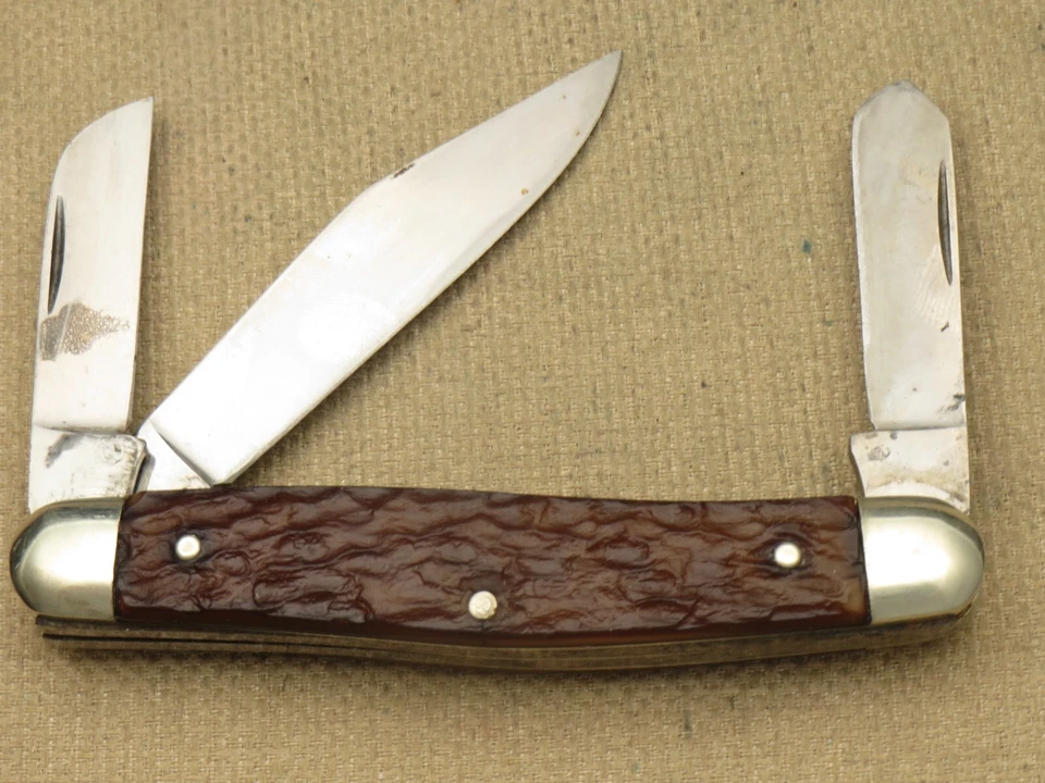 De colección BOKER Solingen 7474 Grande Stockman - Manijas Delrin Jigged Acero al Carbono Foto 3 de 4