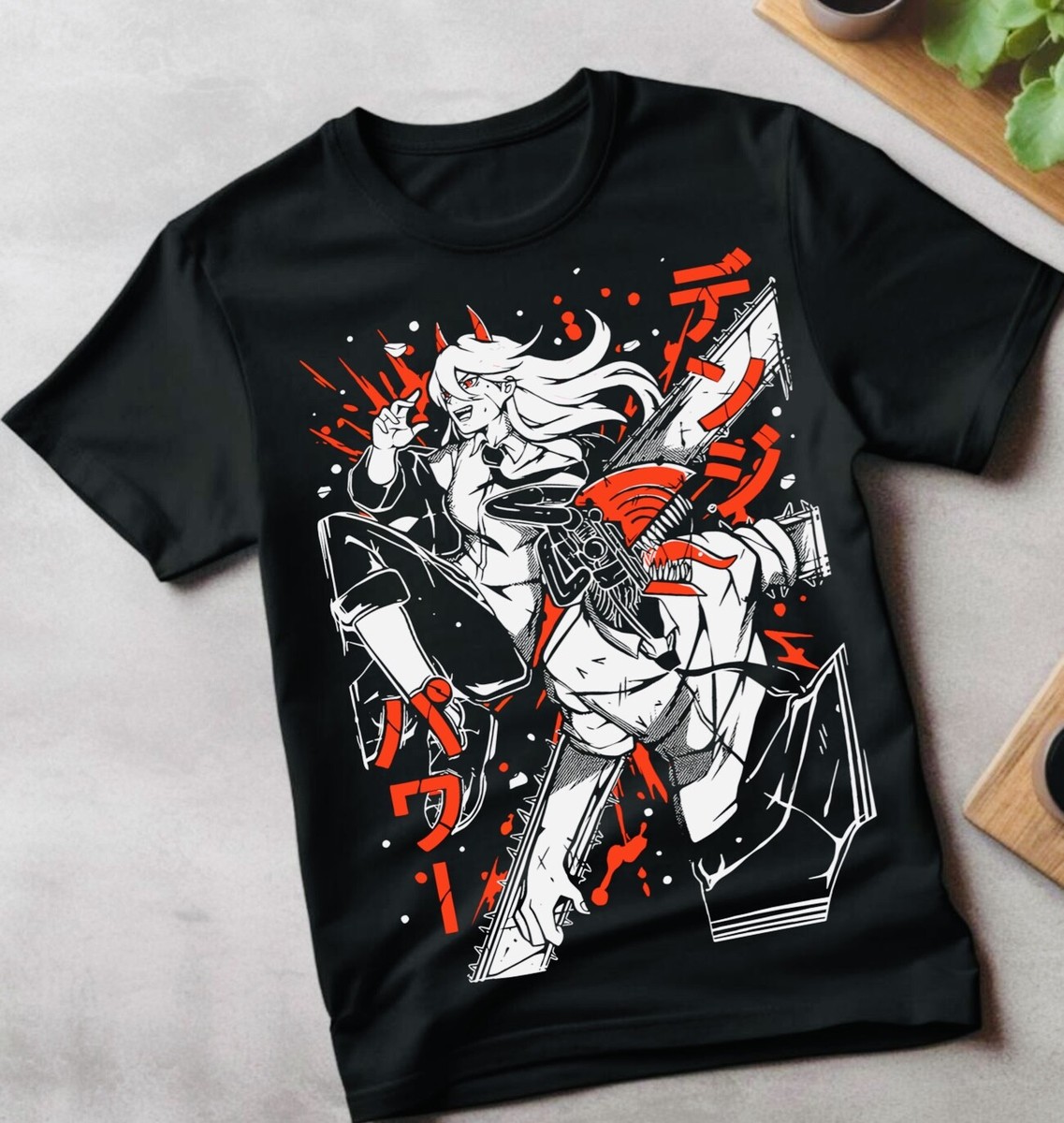 Chainsaw Man T-Shirt Chainsaw Man Anime CSM Denji Power