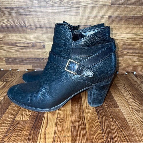 Cole Haan boots black leather Hayes 
