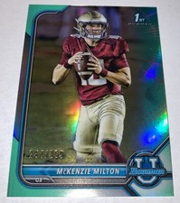 2021-22 Bowman U University McKenzie Milton Aqua Chrome Refractor /299