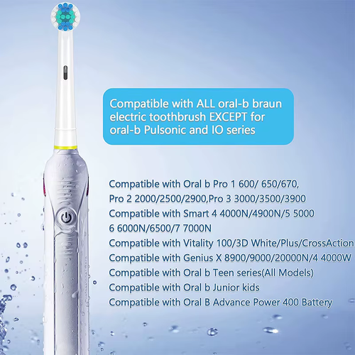 Cepillos Cabezales de Recambio compatibles Oral B. BLANCO, NEGRO - Imagen 3 de 17