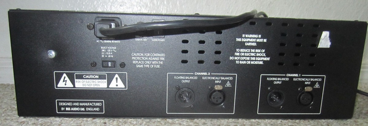 BSS FCS-960 Dual Channel Mode Graphic Equalizer Constant Q