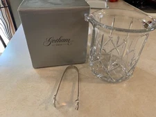 Gorham, 1999 Lady Anne Ice Bucket Crystal No tongs 8" x 7 3/8" Tall w box