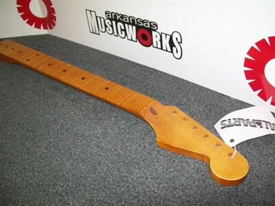 NEW Allparts Fender Licensed Neck For Stratocaster, Maple, Aged