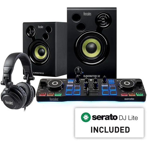 HERCULES DJ STARTER KIT controller + coppia monitor + cuffia + SERATO DJ LITE - Imagen 8 de 11