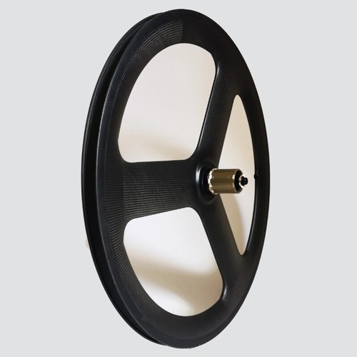 Tri Spokes Carbon Wheels 20Inch 451 Road Bike Wheelset V/Disc Brake 6 Bolts Hub - Picture 4 of 28