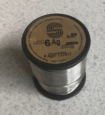 250 Gr 1 Coil Solder Tin Silver Sn94 Ag6 2.0Mm Din1707L For Drinking Water