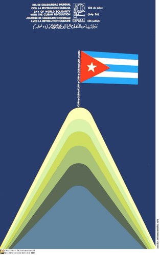Political POSTER.Set of 5.Cuba Solidarity Propaganda.Castro Revolution art - Picture 4 of 5