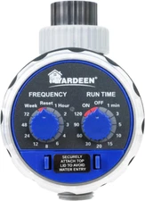 Water Timer Electronic Hose Sprinkler Garden Irrigation Controller Two Dial,No W