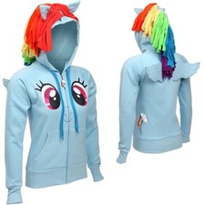 WeLoveFine My Little Pony Juniors Rainbow Dash Hoodie RARE
