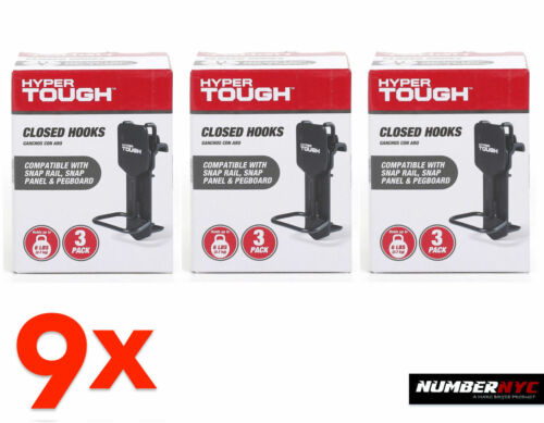 9 hypertough U Haken geschlossen runder Haken Sortiment für Druckknopfleiste Panel Pegboard - Bild 11 von 27