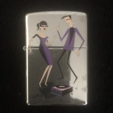 Zippo - Shag Teens Retro Dancing Flamerite Josh Agle Never Used Lighter