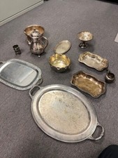 Lot of 13 Silverplate Serving Dishes, Trays, Tea Gorham, Reed & Barton, Other