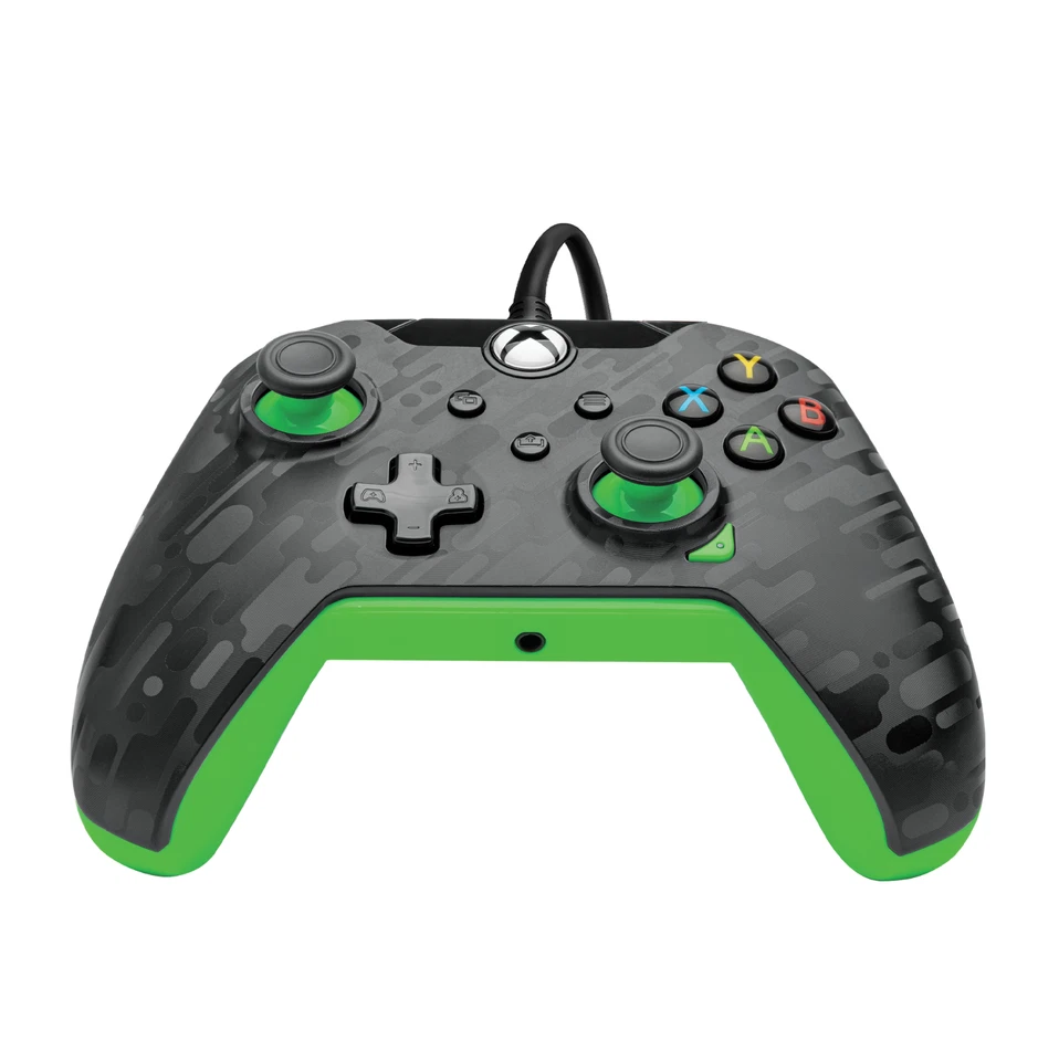 PDP Neon Wired Controller for Xbox X|S & Xbox One - Carbon & Green (049-012)™ - Image 2 of 4