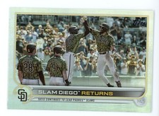 2022 TOPPS UPDATE SLAM DIEGO RETURNS  RAINBOW FOIL SAN DIEGO PADRES #125