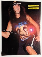 ANTHRAX / JOEY BELLADONNA LIVE MAGAZINE FULL PAGE PINUP POSTER CLIPPING