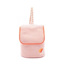 HERMES Bag Rucksack Backpack Toile Chevrons Orange Multicolor Orange Used SHW