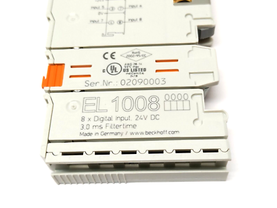 Beckhoff EL1008 EtherCAT Terminal, 8-Channel Digital Input Module 