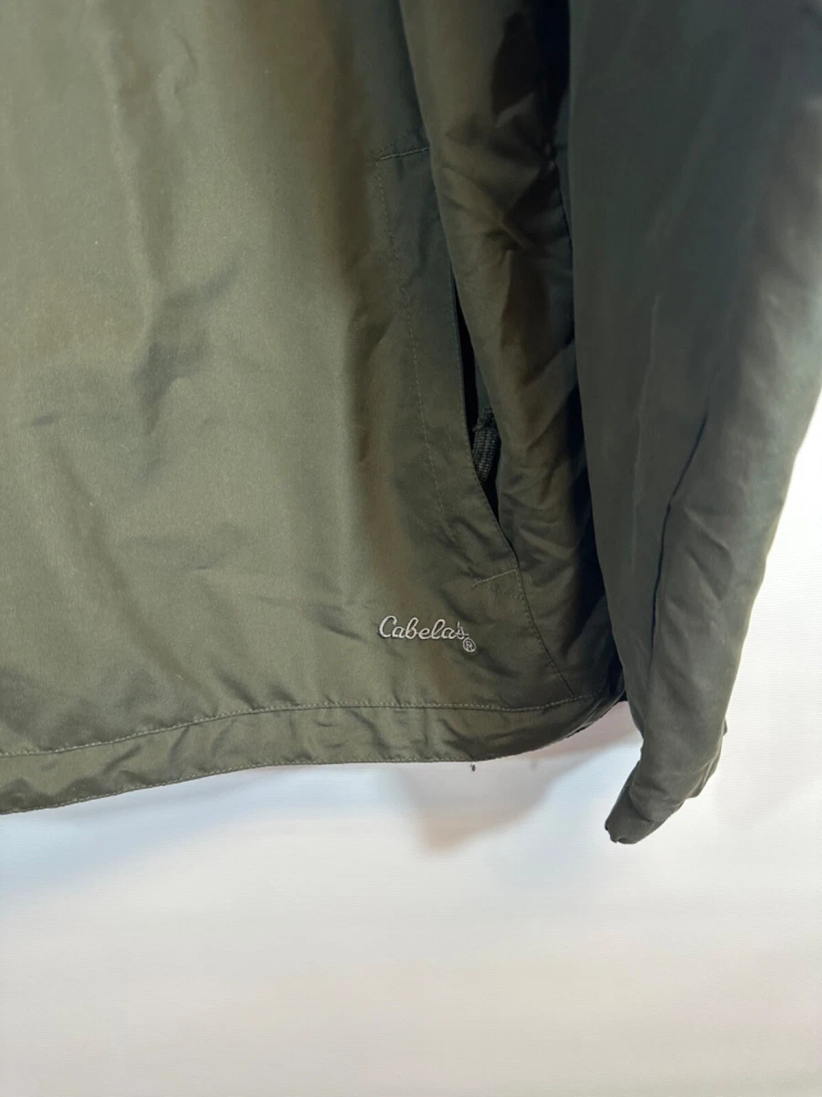 Cabelas 1 4 Zip Pullover Green Lightweight Jacket Size LT