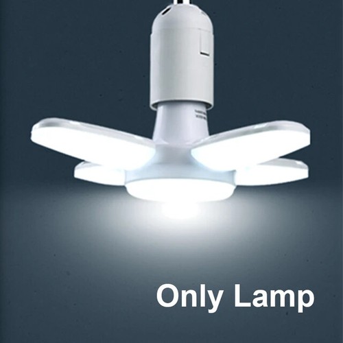 LED Bulb 28W Bombilla Lampada Spotlight E27 Foldable AC 220V 110V Fan Blade - Picture 10 of 10