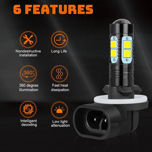For Kia Sportage 2011-2015 2016 LED Combo Headlight High/Low+Fog Light Bulbs Kit - Picture 11 of 20