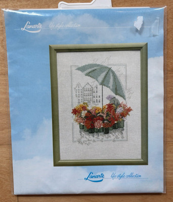 Lanarte Life Style Collection FLOWER SELLER Cross Stitch (#33921) PATTERN ONLY