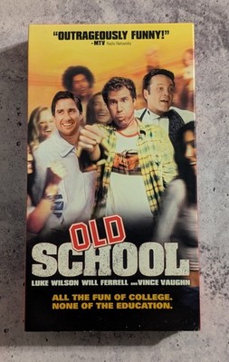 Old School (2003 VHS) Todd Phillips Will Ferrell Vince Vaughn College Comedy