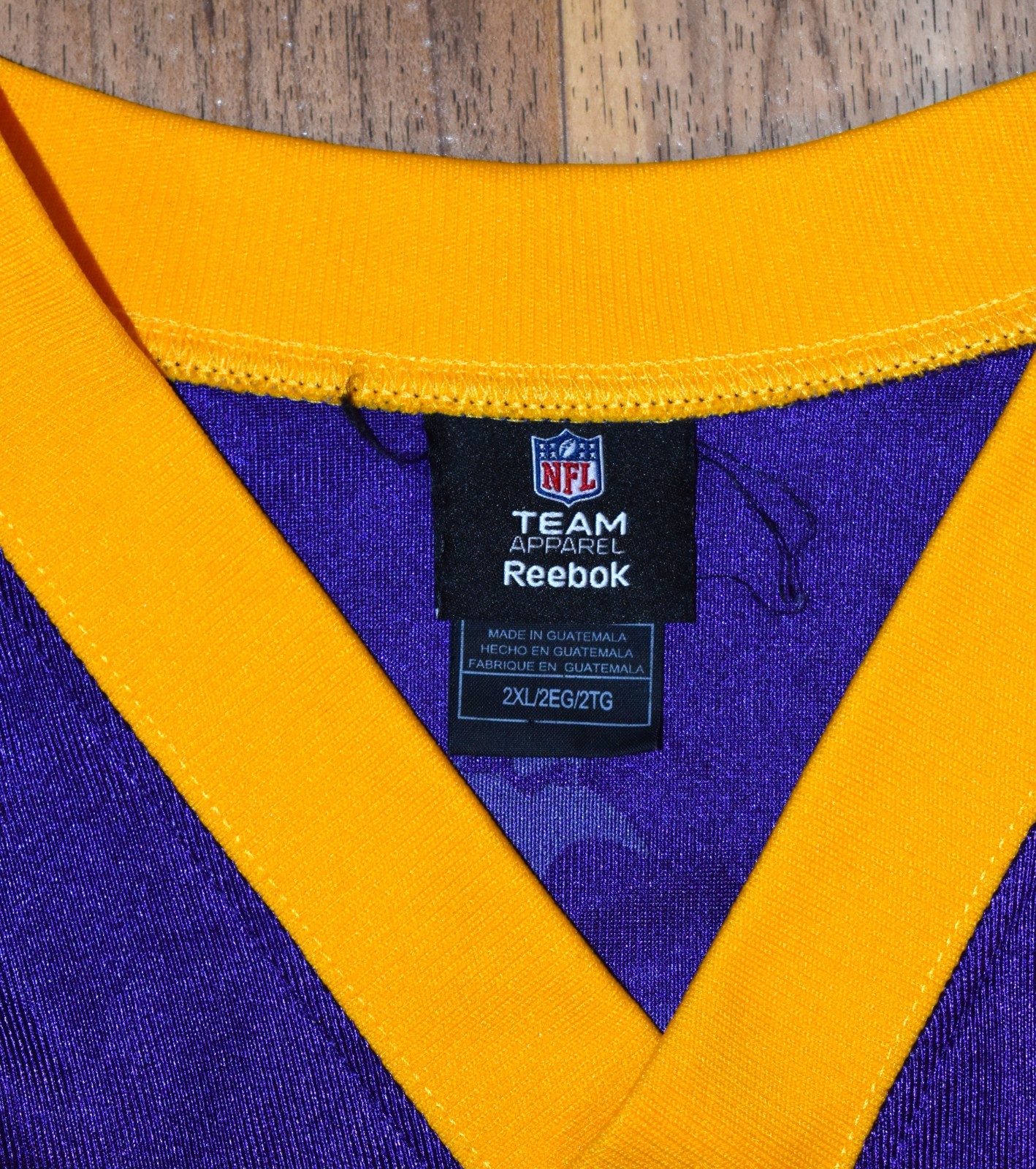 NFL Team Apparel Reebok Minnesota Vikings Farve #4 Men's 2XL thumbnail 3