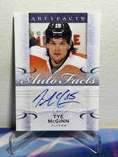 2014-15 Upper Deck ARTIFACTS Hockey TYE MCGINN #A-TM AUTO FACTS SP AUTO