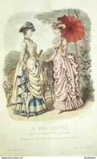 Gravure Mode illustree 1883 # 31 (Old Fashion plate)