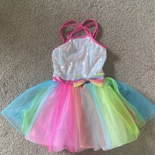 Weissman Girls LC Multi-Color Sequin Tutu Dance Dress Sleeveless