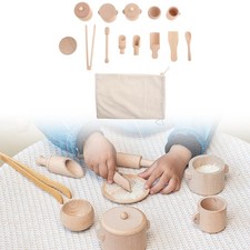 13 Pieces Afternoon Tea Pretend Play Kitchen Play Set Children Tea Party Set