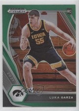 2021-22 Panini Prizm Draft Picks Green Prizm Luka Garza #51 13ag