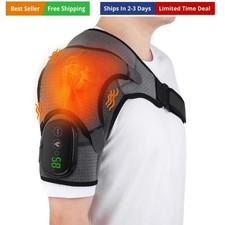 Heated Shoulder Wrap, Shoulder Heating Pads Massager for Men Women, Electric ...
