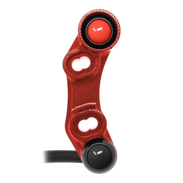 Pulsantiera DX Jetprime Universal FüR Ducati Hypermotard 821 SP 2013-16 Rot-image