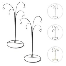 HOHIYA 12 Inch Ornament Display Stand Holder Hanger Hook Hanging Spiral Iron