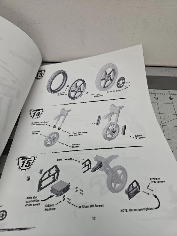 vintage Duratrax DX450 1/5 Scale Printed Instruction  - Image 3 of 3