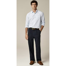 J.Crew Ludlow Crosby Garment Dyed Suit Pants Mens 31x32 Blue Cotton Linen CF189