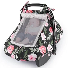 Baby Car Seat Cover Infant Car Seat Covers for Babies Breathable Car Seat Canopy