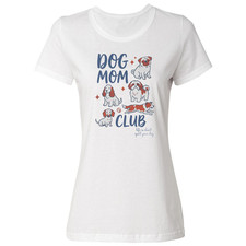 Dog Mom Gift for Dog Lovers Mommy Mothers Day Ladies' Crewneck T-Shirt