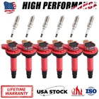 6X HIGH OUTPUT COIL PACKS & 6X SPARK PLUGS FOR FORD F150 ECOBOOST 3.5L DG549