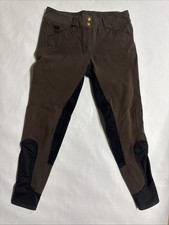 Piper By Smartpak Riding Pant Women Brown Equestrian Horse Breeches 28R