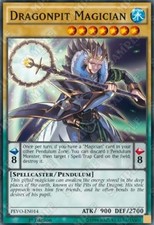 YuGiOh Dragonpit Magician PEVO-EN014 Super Rare Amerikanisch Excellent 1st