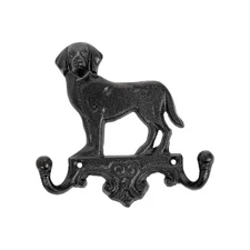 Cast Iron Vintage Dog Wall Hooks, Decorative Wall Mounted Coat Hooks, Rustic ...